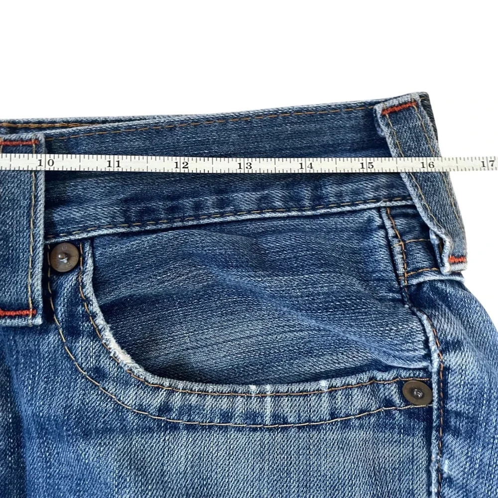 True Religion Denim Jorts Jean Shorts Mens 30 x 33 Billy‎ Distressed Cutoff Y2K